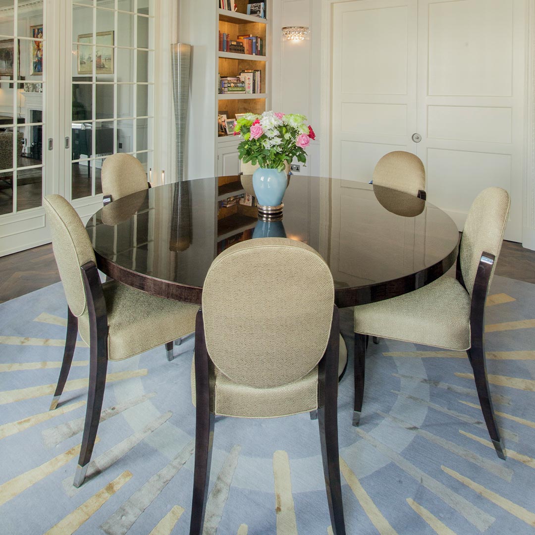 The Winslet Dining Chair and The Rosebery Dining Table by DAVIDS