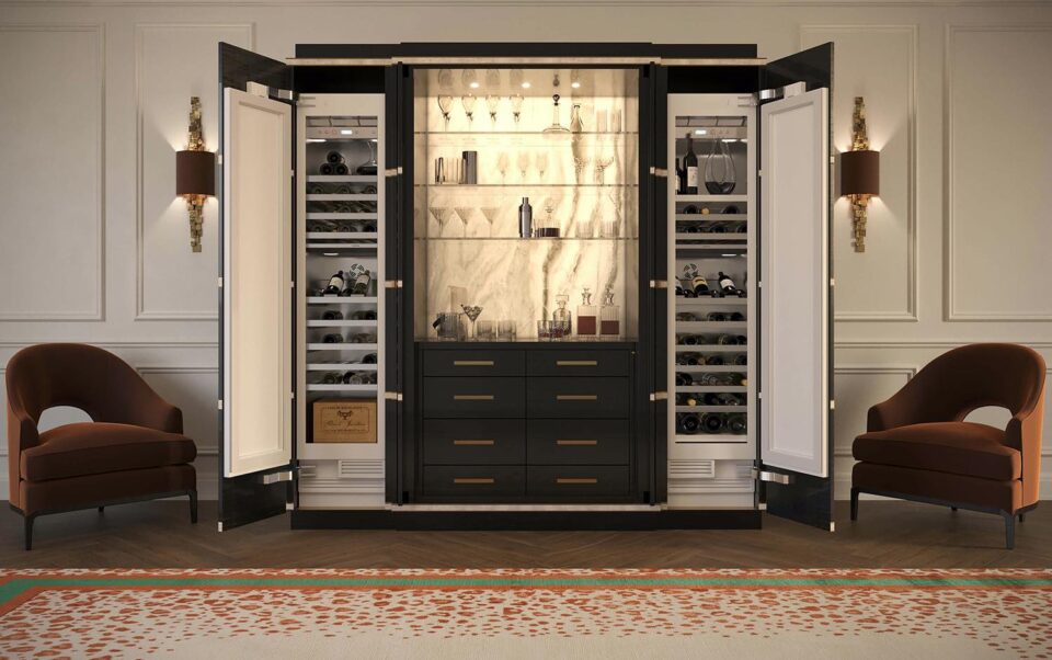 Spring Trends | The Collins Cocktail Cabinet and Cellar