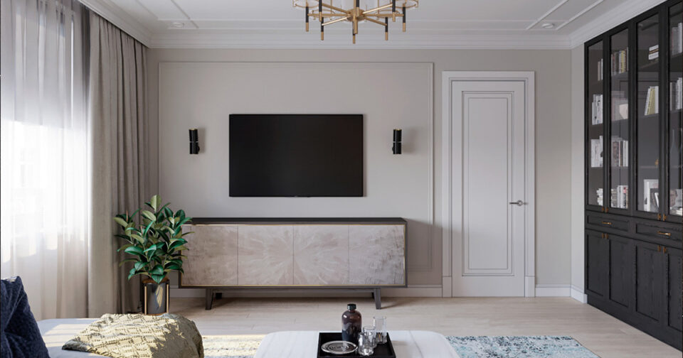 The Corinthia Sideboard in a private residence. Interior Deisgn project by MOZEGO